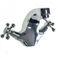 Смеситель для раковины "Myfair", цам, ручки крест., корот.излив, 87161