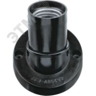 Электропатрон настенный Е27 карб. 4А., 250В. РМ06 (сталь)