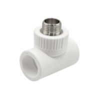 Купить Тройник комбинированный PP-R 25х1/2"х25 мм. штуцер недорого Тройник комбинированный PP-R 25х1/2"х25 мм. штуцер