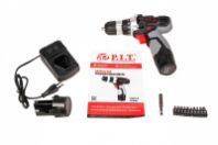 Дрель-шуруповерт аккумуляторная 12В "P.I.T." Li- ion, 2 акк.