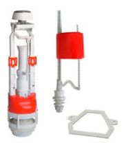 Арматура "Инкоэр" D=40мм. нижняя подводка, хром кнопка