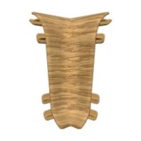 Угол внутренний ПВХ 55 мм "Идеал" №231/217 Дуб темный