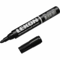 Маркер перманентный LEKON Pika для труднодоступных мест 0,5 мм, черный