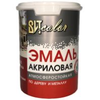 Эмаль акриловая "ВИТ Color" п/г белая 1 кг